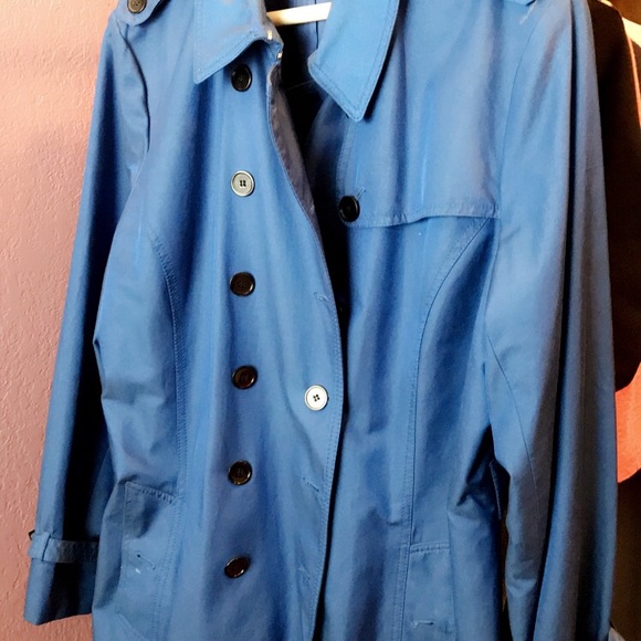 Anne Klein royal blue trench - Picture 1 of 3